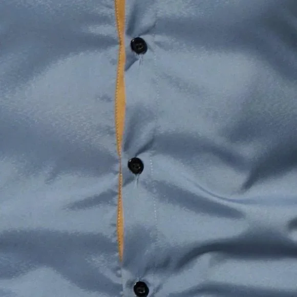 Grey Mens Button Up Tee Shirt - Picture 7 of 7